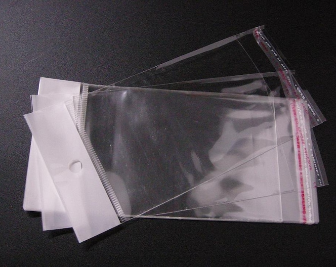 100 OPP self adhesive seal clear plastic bags, cellophane bags-pls pick a size