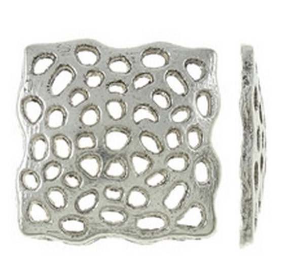 12pc 15mm antique finish square metal connector/pendants-pls pick a color