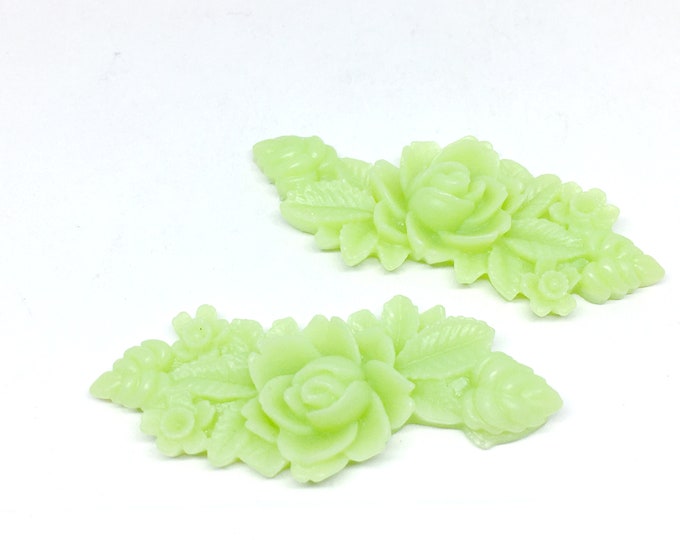 2pc 46x17mm resin flower cabochons-4792
