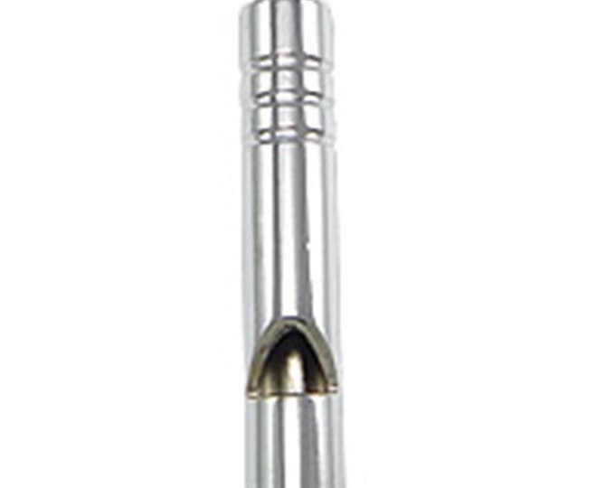2pc platinum look metal Whistle pendants-6920E