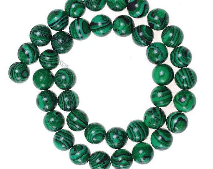 15 inch strand 6mm Imitation Malachite Beads(65-66 beads)-9630A