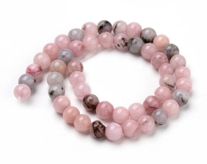 15 Inch Strand Of  Cherry Blossom Jasper Beads -pls pick a size