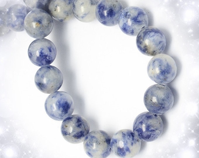 15 inch strand  6mm  Blue Spot Jasper Beads(ABOUT 62PCS)- FM72