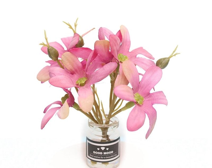 Dollhouse Plastic Flower Miniature – Dollhouse Decor, Fairy Garden, Mini Ornament