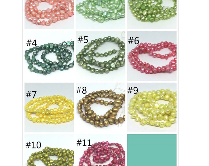 1 strand  75pieces 4-5mm freshwater pearl beads tin62-Pls pick a color