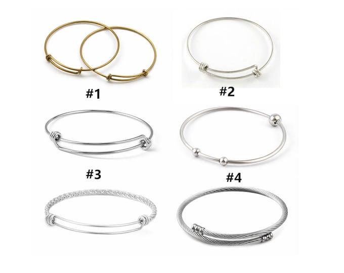 2 Stainless steel or Brass Made Bangles - Pick Your Preferred Color for Trendy Accessories!