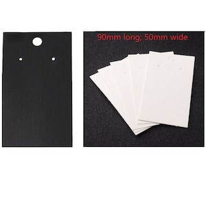 30pc blank paper made earring display cards color- 9X5CM- pls pick a color