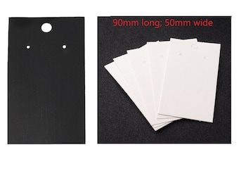 30pc blank paper made earring display cards color- 9X5CM- pls pick a color
