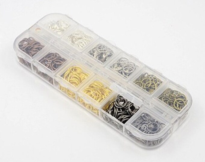 1 box of mix  color jump rings -Pls choose your  size