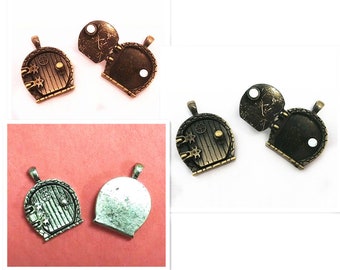 2pc antique finish fancy door style pendant-pls pick a color