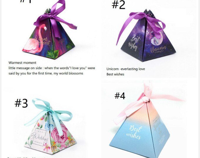 10pc paper made gift boxes - Pls pick a style