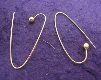 12 pc gold finish earring hook-1142