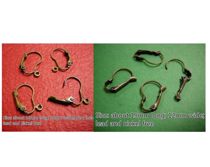 12pc Nickel Free French Earring Hooks – Lead Free, Hypoallergenic – Choose Your Color! Jewelry Making Supplies