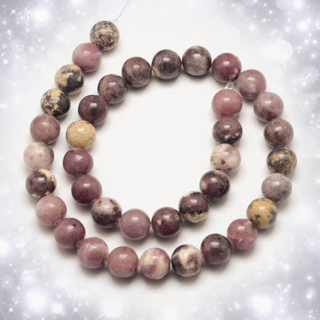 15 Inch Strand of Plum Blossom Jasper Beads -pls Pick a Size - Etsy