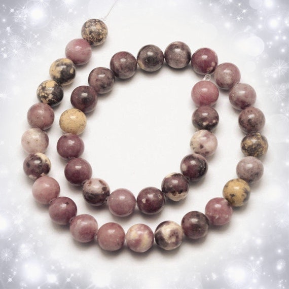 15 Inch Strand of Plum Blossom Jasper Beads -pls Pick a Size - Etsy