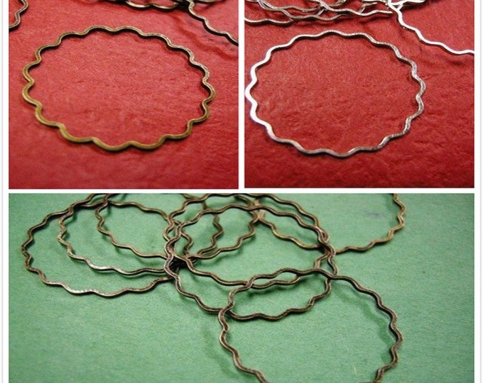 12pc 25mm  flower smooth loop-pick a color