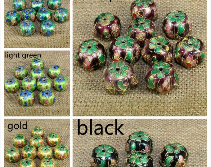 2pc 17x13mm  handmade  Cloisonne Beads-pls pick your color