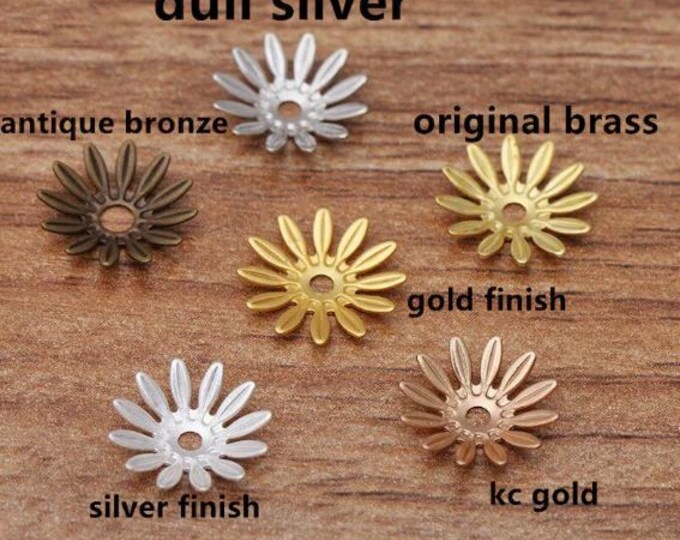 reserved 38pcs bronze bead caps