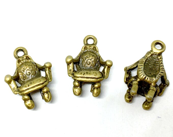 6pc antique bronze finish metal chair pendant-4822
