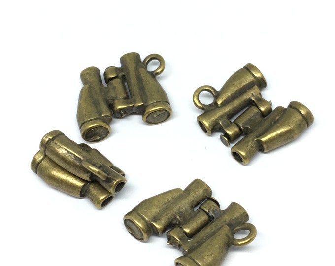 4pc 16x15mm antique bronze finish metal telescope Pendant-4864