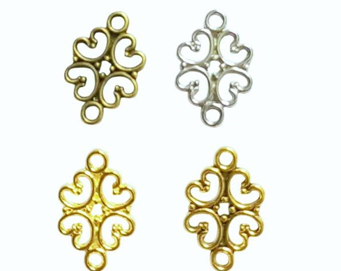 12pc 18x13mm antique finish  metal  link connectors-pls pick a color