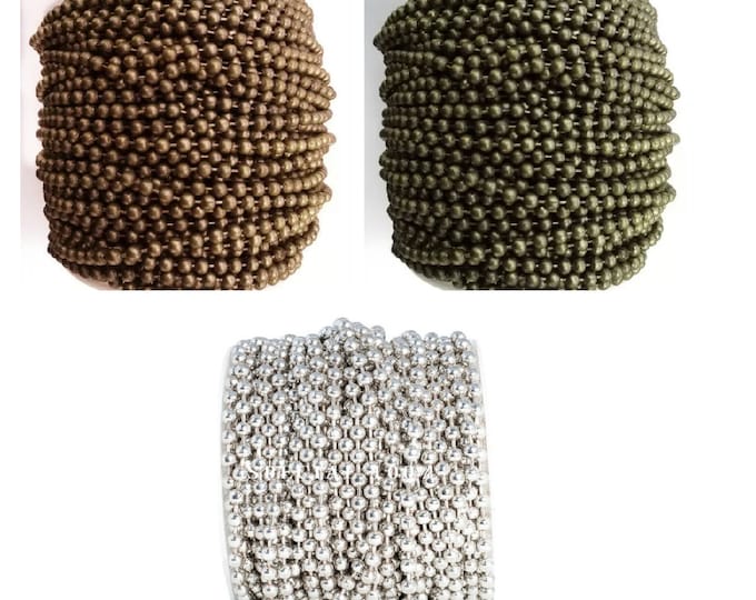 25 meter 4.5mm antique finish ball chain in roll-Pls select your own color