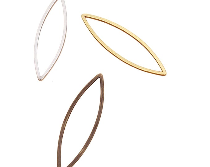 20pc 21x8mm brass made horse eye ring/links/ connectors-pls pick a color