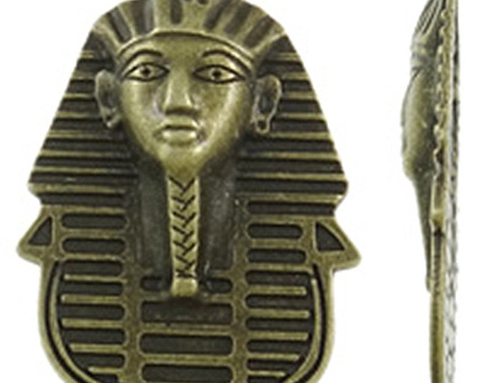 2pc antique bronze 49x34mm metal alloy Sphinx pendant-9532