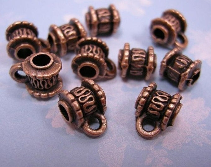 20pc antique copper finish metal hanger links-797