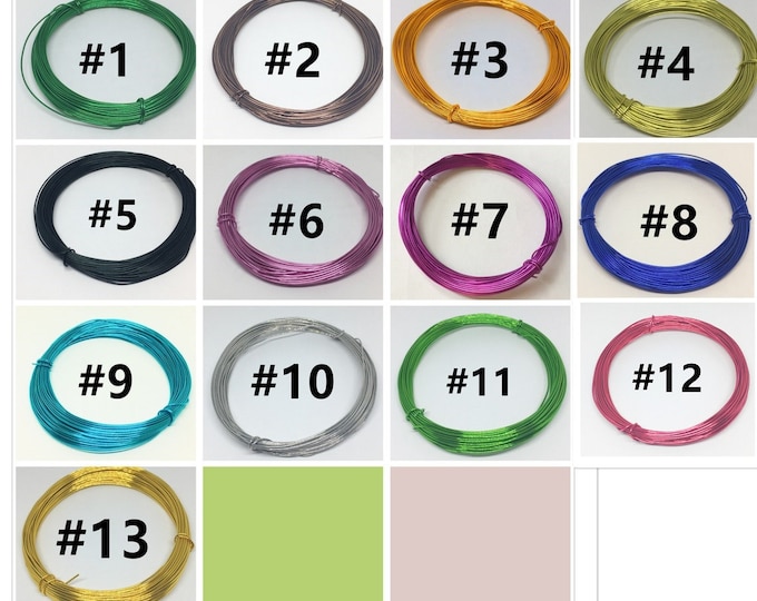 10meter 0.8mm thick Aluminum craft wire-R59-pls pick a color