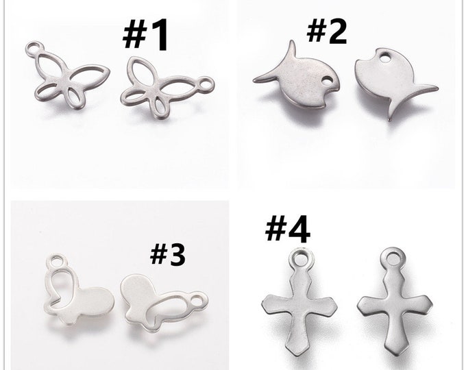 304 Stainless Steel Charms LV1029 -pls pick a pattern