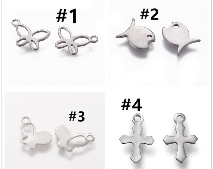 304 Stainless Steel Charms LV1029 -pls pick a pattern