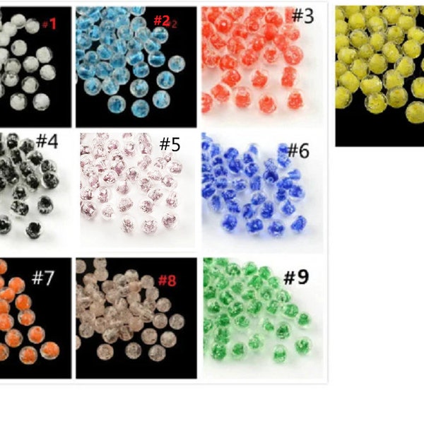 10pc 8mm Handmade Luminous Lampwork Beads glow in the dark-pls select your own color