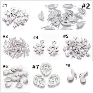 Chic 304 Stainless Steel Charms - Choose Your Preferred Pattern for Stylish Accessories!