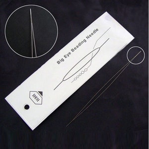 1pc Stainless Steel Big Eye Beading Needle-pls pick a length
