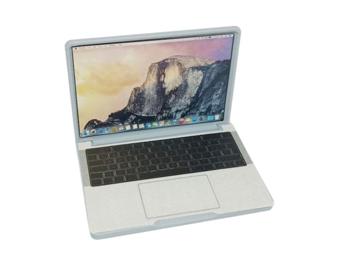 Miniature Laptop - Dollhouse Accessory - 1:12 Scale