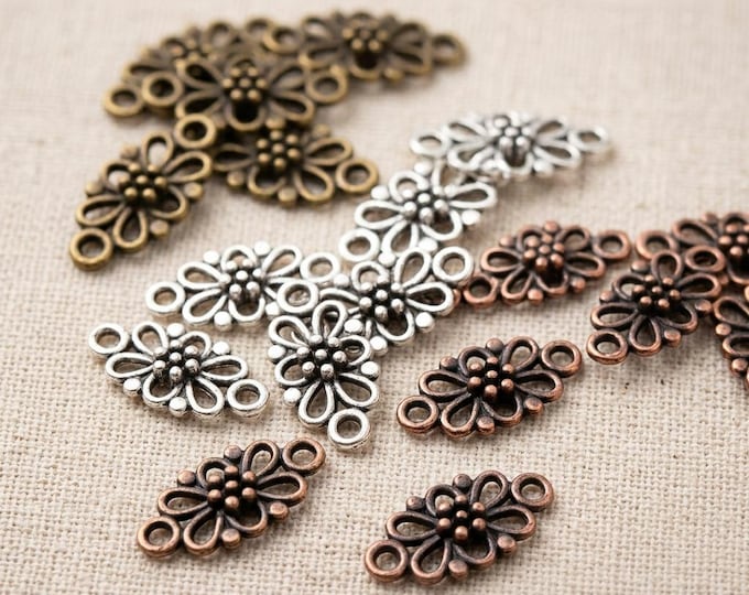 12pc 16x8mm Antique Finish Metal fancy Connector Joiner-pls pick a color