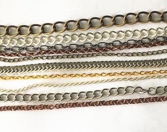 Amazing Deal-Surprise 1KG Mix color and pattern iron jewelry chain