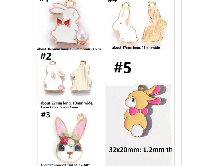 5pc  metal with enamel  charms-pls pick a style