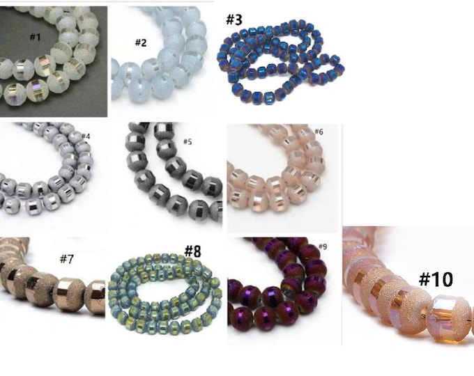 70pcs 8-9mm  Electroplate Glass Beads-pls pick a color