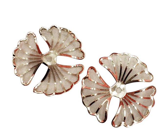 4pc 40mm platinum look wired flower wraps-6651