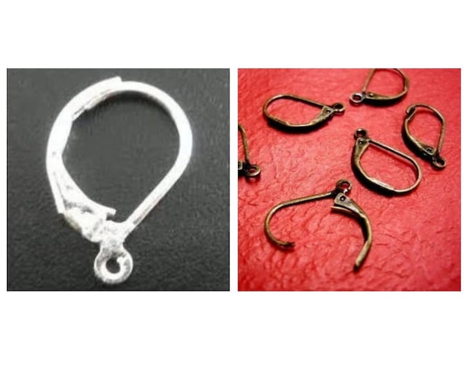 12pc 16x10mm Lever Back Hoop Earrings-pls pick a color