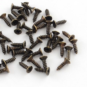 Phillips Flat Head Wood Screw,red Copper Screws for Hinges and