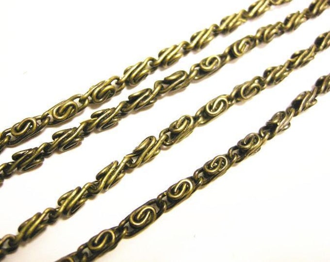 5 feet Myriad Iron Chain in antique bronze color-378