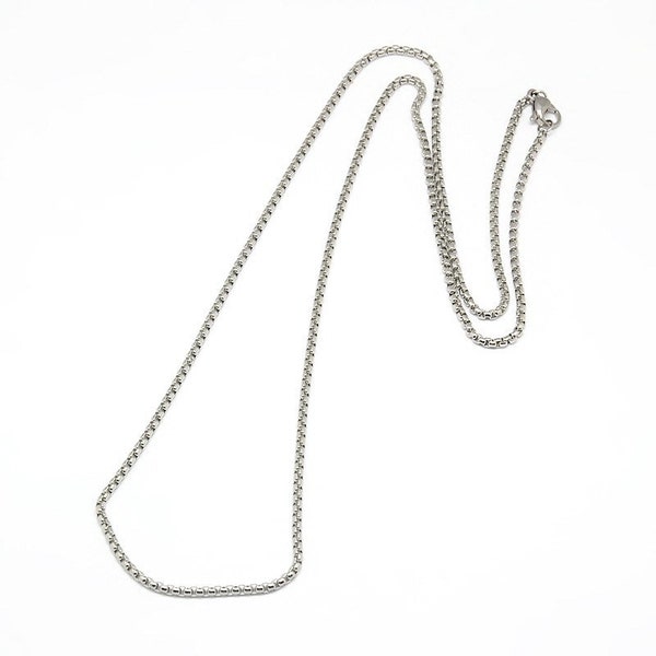 Wholesale  10pc of  23.4 inches stainless steel Venetian chain necklaces -LL1430