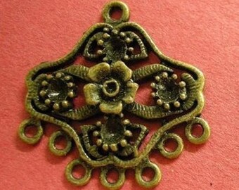 6pc antique bronze finish fancy chandelier connector-1723