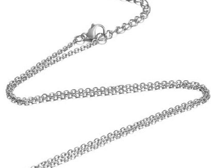 Wholesale 10 pc of  stainless steel cable link necklaces -pls pick a length