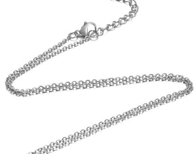 Wholesale 10 pc of  stainless steel cable link necklaces -pls pick a length