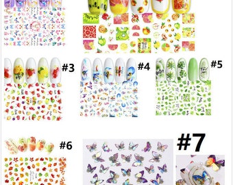 2 Sheets of Self-adhesive Nail Art Stickers TIN69-Please  pick a pattern