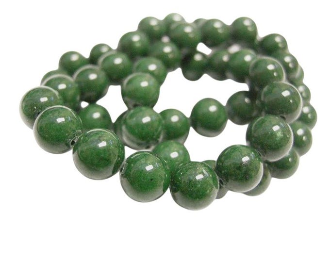 16 Inch Strand 8mm Natural Mashan Jade Beads-8396